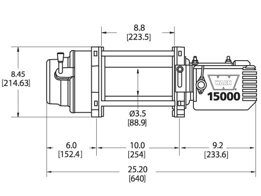 Электрическая лебедка Warn M-15000 24V