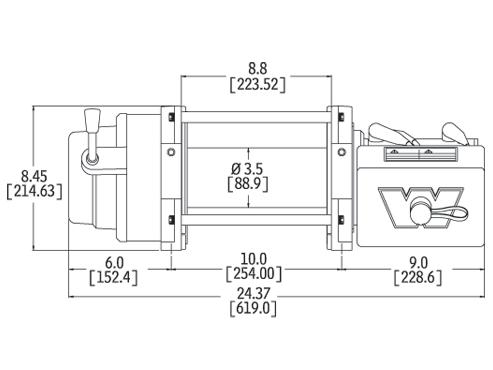 Электрическая лебедка Warn M-12000 12V
