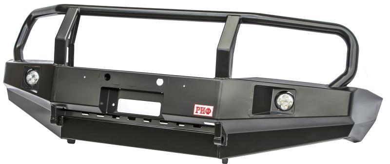 Передний силовой бампер РИФ для Nissan Patrol Y61 2004-