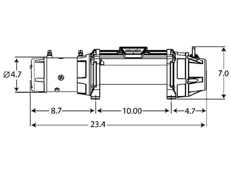 Электрическая лебедка Warn  12.0 XE CE 12 V