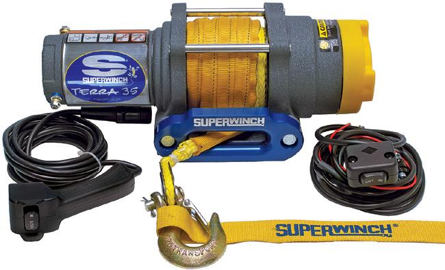 Лебедка электрическая для ATV Superwinch Terra35 с синтетическим тросом