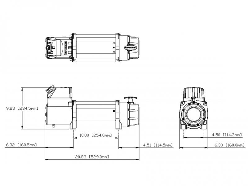 Электрическая лебедка Superwinch Tiger Shark 9500 12V 4309 кг.