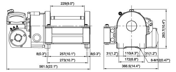 Эвакуаторная лебедка Come-Up Wolf 8.5 12V