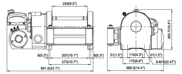 Эвакуаторная лебедка Come-Up Wolf 8.5 12V