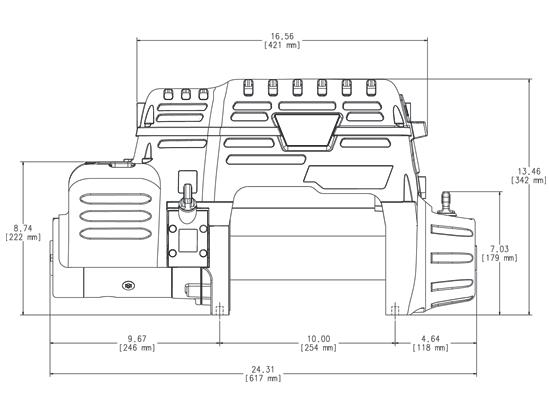 Электрическая лебедка Warn PowerPlant 9.5 12V с компрессором