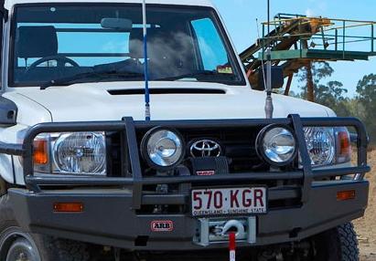 Передний бампер ARB Commercial 3412440 для Toyota Land Cruiser 76/78/79 с 2007 г., с расширителями крыльев