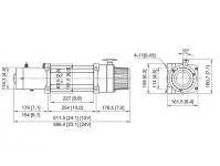 Электрическая автомобильная лебедка Come-Up DV-12S Light 12V синтетический трос