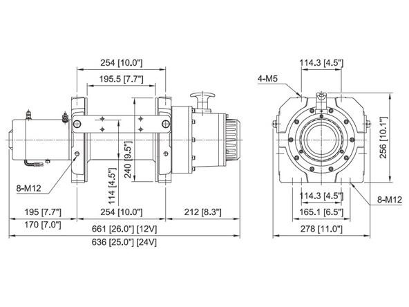 Эвакуаторная лебедка Come-Up Rhino 12 12V