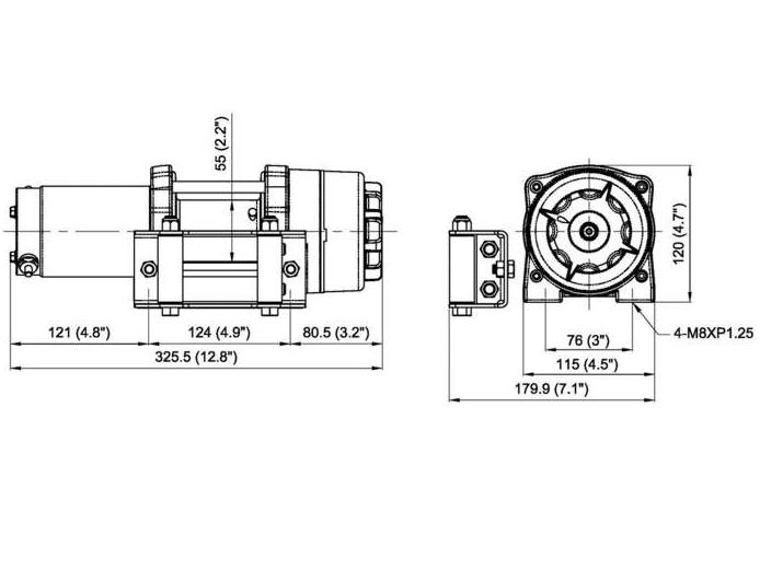 Лебедка для квадроциклов и снегоходов Come-Up CUB 3 1361 кг.