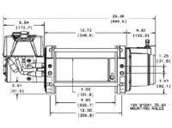 Индустриальная лебедка Warn series 9 DC 24V