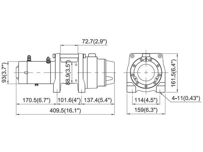 Подъемная лебедка Come-Up DHC-1200 12V