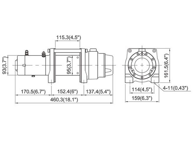 Подъемная лебедка Come-Up DHC-1600 12V