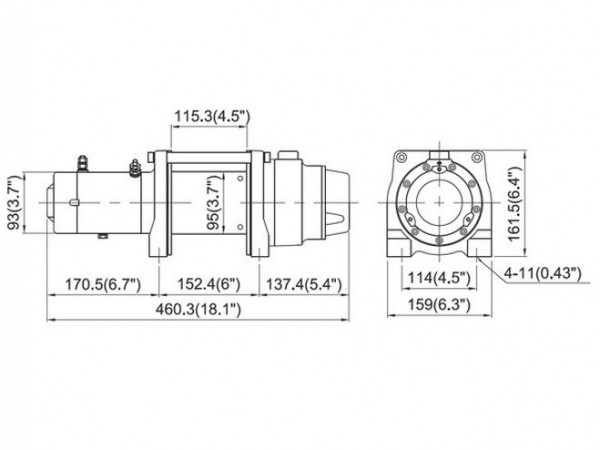 Подъемная лебедка Come-Up DHC-1600 24V