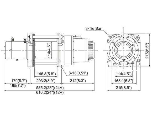 Подъемная лебедка Come-Up DHC-2000 12V