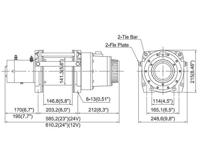 Подъемная лебедка Come-Up DHC-3000 12V