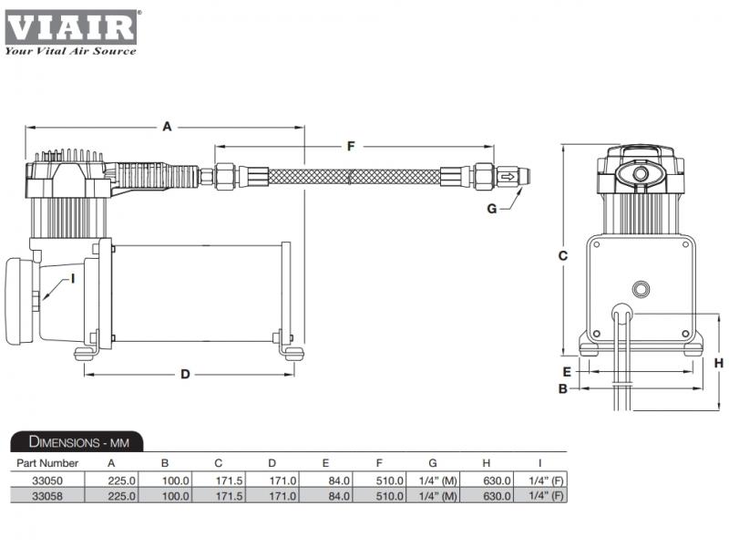 Компрессор стационарный 24V VIAIR 330C-IG