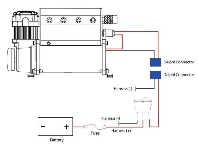 Компрессор стационарный 12V VIAIR 450C Constant Duty с рессивером