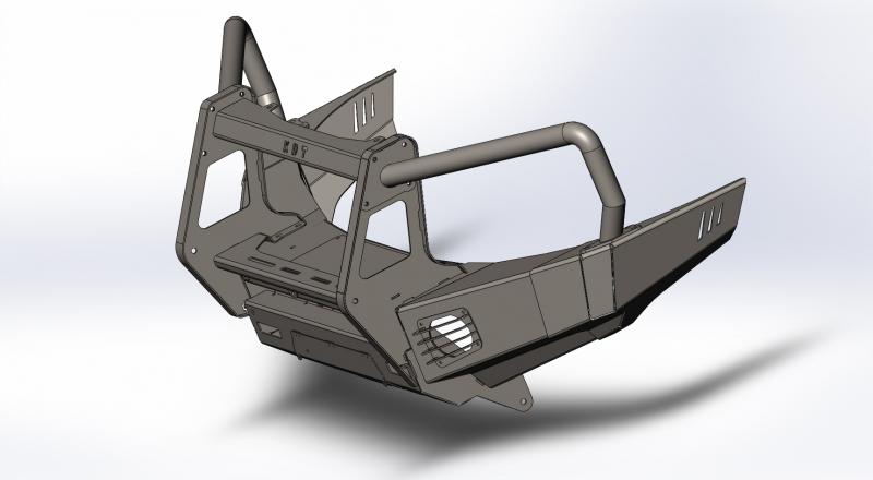 Передний силовой бампер II поколения - Toyota Land Cruiser 200