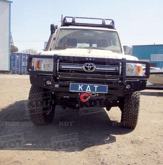 Передний силовой бампер со съемным кенгурином - Toyota Land Cruiser 70 серия