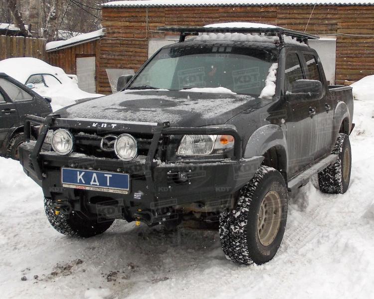 Передний силовой бампер со съемным кенгурином - Mazda BT-50, Ford Ranger.