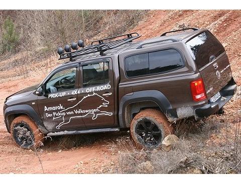 Кунг SAMMITR для VW Amarok S PLUS V2 раздвижные боковые стекла. Цвет: коричневый (toffee) (4Q4Q