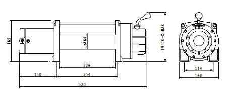 Лебедка MW 6800 - 12V