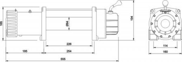 Лебедка MW 8500 - 12V