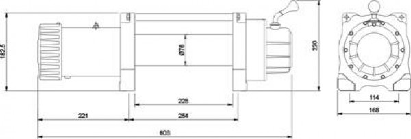 Лебедка X8288 - 12V