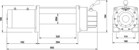 Лебедка MW 9500 - 12V