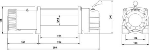 Лебедка MW 12000 - 12V