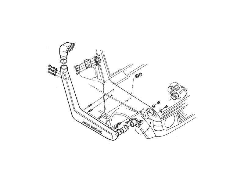 Шноркель SS25HF (Pajero)
