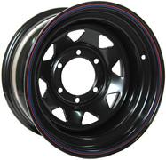 Стальной колесный диск 6x139.7 R16 ET-40 8.0J черный