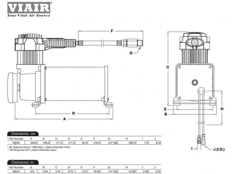 Компрессор стационарный 12V VIAIR 450C