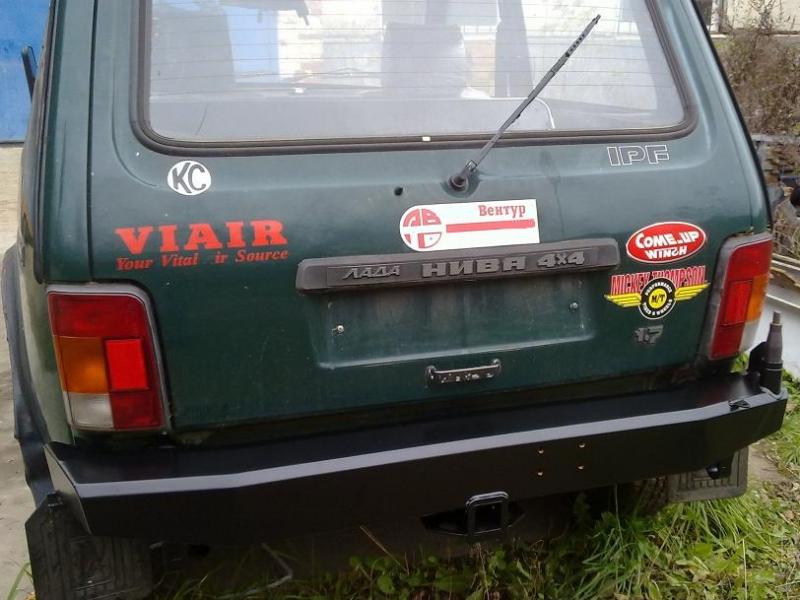 Бампер задний усиленный РИФ для НИВА