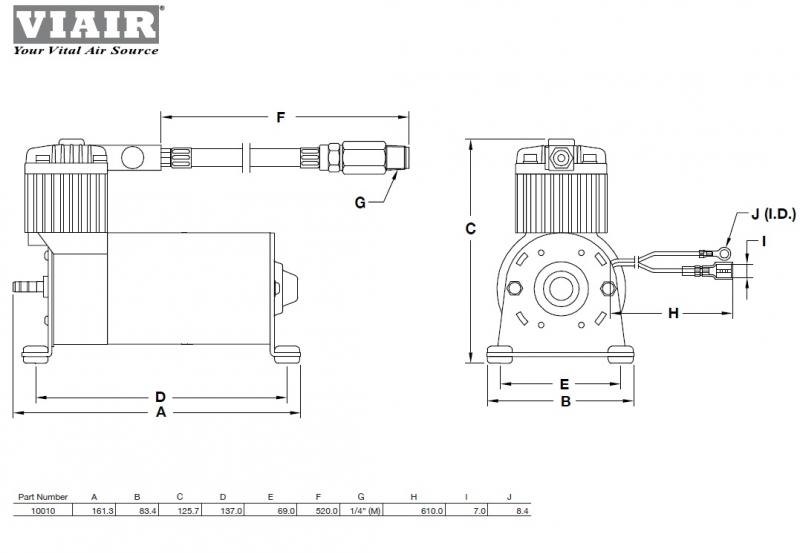 Компрессор стационарный 12V VIAIR 100C