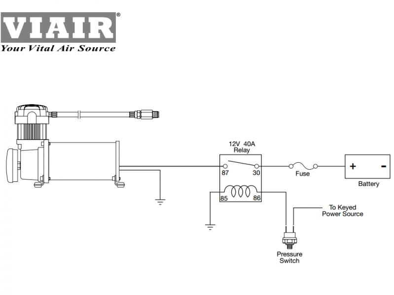 Стационарная пневмосистема VIAIR 275C ресивер 7.6 л.