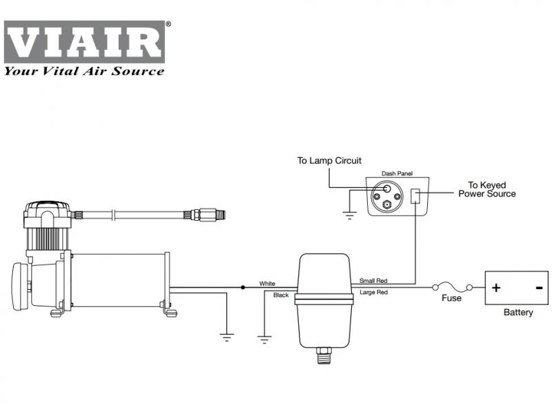 Стационарная пневмосистема VIAIR 400C ресивер 9.46 л.