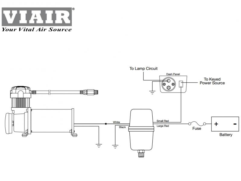 Стационарная пневмосистема VIAIR 450C ресивер 9.5 л.