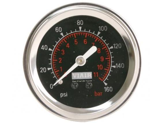 Манометр VIAIR бортовой 160PSI/11,03Bar (черный)